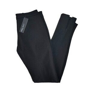 NWT Love Token Ankle Zip Ponte Pants Sz.M Skinny Black Mid-Rise Stretch Career